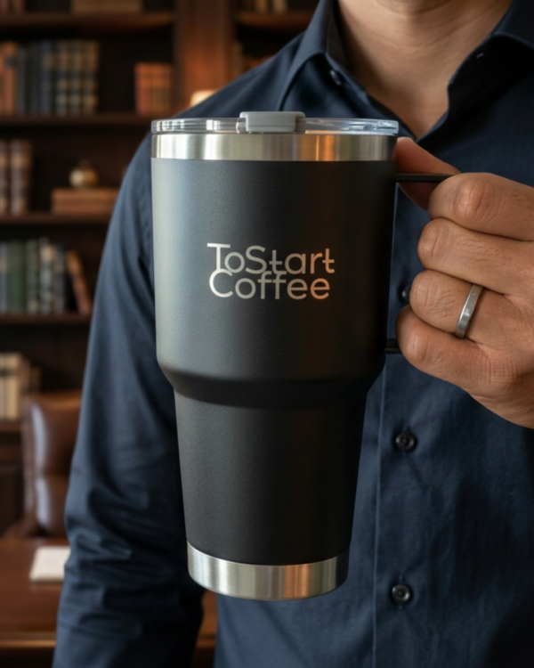 Cambio de modelo en logo con tumbler The ToStart My Day Kit